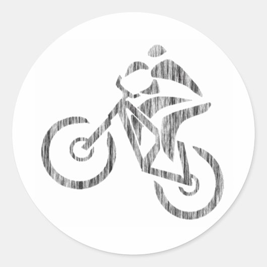 バイククロスハッチング ラウンドシール (正面)