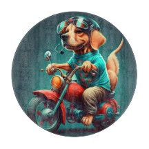 バイククールを運転している犬