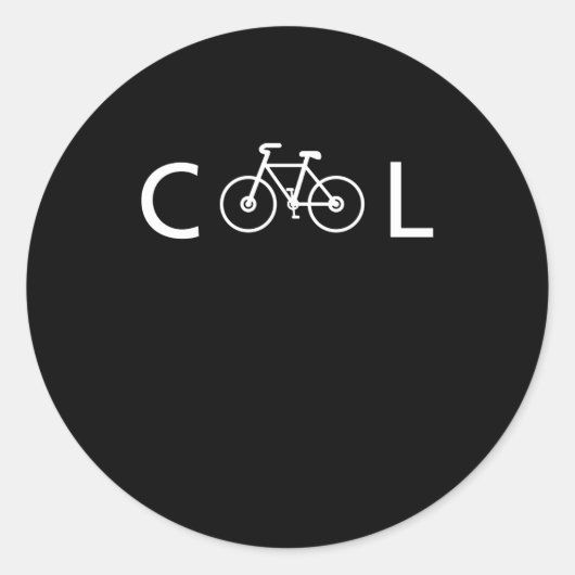 バイククールシャツビサイクサイコーストギフト ラウンドシール (正面)