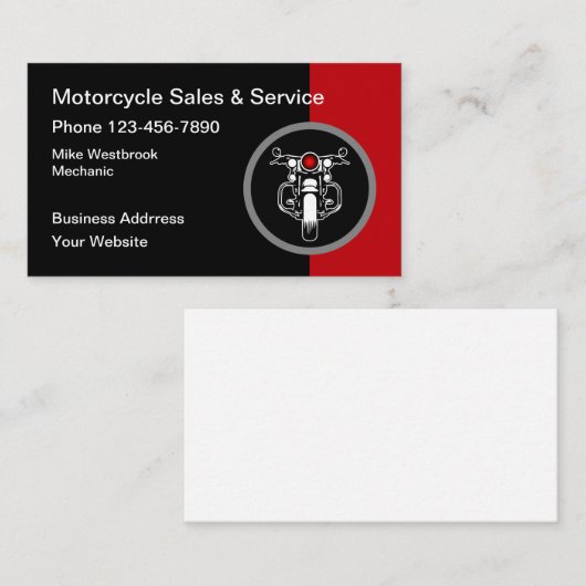 バイククールテーマ名刺 名刺 (正面/裏面)
