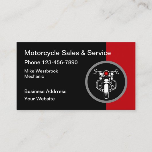 バイククールテーマ名刺 名刺 (正面)