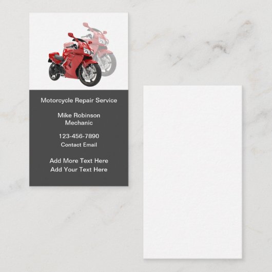 バイククール整備士名刺 名刺 (正面/裏面)