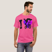 バイクサイクリングメンズバーンズBmxボーイズBmx自転車 Tシャツ (正面フル)