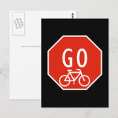 バイクサインに移動 ポストカード (正面/裏面)