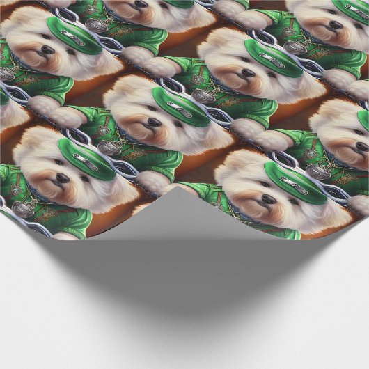 バイクサンパトリックの日を運転するビコンフリセドッグ ラッピングペーパー (角)