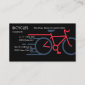 バイクショップ、修理、カスタマイズロゴ（黒） 名刺 (裏面)