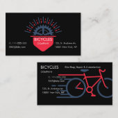 バイクショップ、修理、カスタマイズロゴ（黒） 名刺 (正面/裏面)