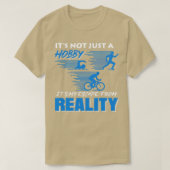 バイクスイム走トライアスロンのホビースポーツゲームギフト19 Tシャツ (デザイン正面)
