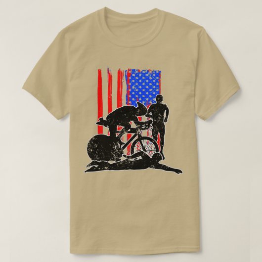 バイクスイム走トライアスロン競技スポーツゲームギフト5 Tシャツ (デザイン正面)