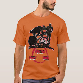 バイクスイム走トライアスロン競技ホビーゲームギフト4 Tシャツ