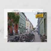 バイクスインオールドコペンハーゲン通り ポストカード (正面/裏面)