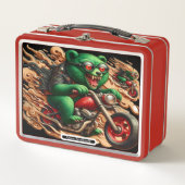 バイクスタイリッシュに乗る メタルランチボックス (正面)