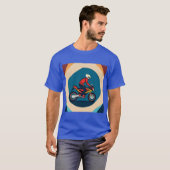 バイクスタイリッシュ乗りレトロ自転車 Tシャツ (正面フル)