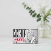 バイクスタイリッシュ名刺 名刺 (スタンド正面)