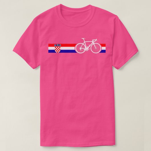 バイクストライプクロアチア Tシャツ (デザイン正面)