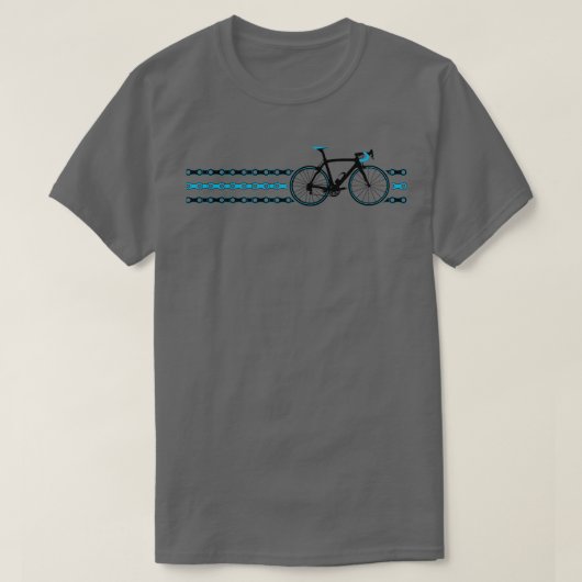 バイクストライプチームスカイチェーン Tシャツ (デザイン正面)
