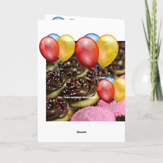 バイクスポーツハッピーバースデーファミリーフレンズデスティニー カード (裏面)