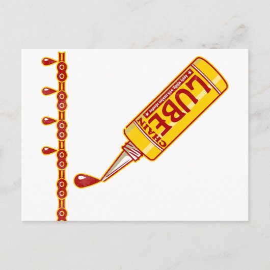 バイクチェーンルベサイクル整備士 ポストカード (正面)