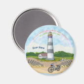 バイクチョイライトハウスラウンド マグネット (正面/裏面)