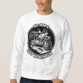 バイクツーリングの自由な精神 スウェットシャツ (正面)