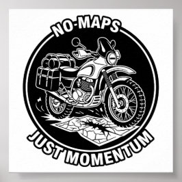 バイクツーリングの自由な考え方 ポスター
