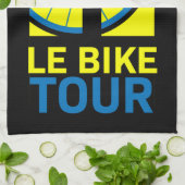 バイクツーリングアート キッチンタオル (折り畳み)