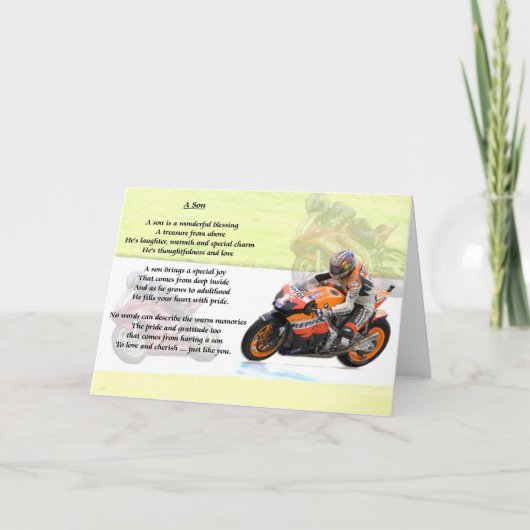 バイクデザイン – ソンポエム カード (正面)