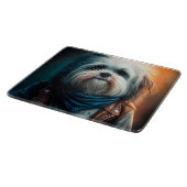 バイクデジタ絵画ルのハバナ犬 カッティングボード (角)