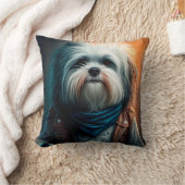 バイクデジタ絵画ルのハバナ犬 クッション (ブランケット)