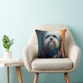 バイクデジタ絵画ルのハバナ犬 クッション (椅子)