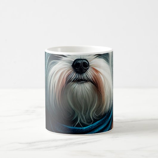 バイクデジタ絵画ルのハバナ犬 コーヒーマグカップ (中央)