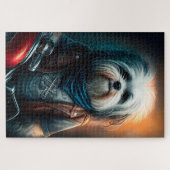 バイクデジタ絵画ルのハバナ犬 ジグソーパズル (横)