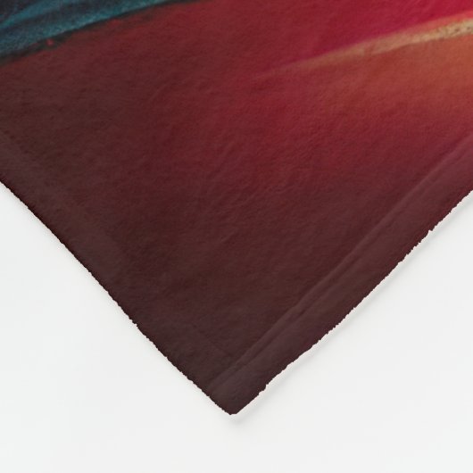 バイクデジタ絵画ルのハバナ犬 フリースブランケット (角)