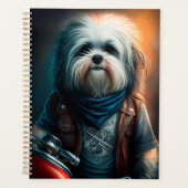 バイクデジタ絵画ルのハバナ犬 プランナー手帳 (正面)