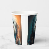 バイクデジタ絵画ルのハバナ犬 紙コップ (右)