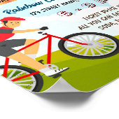 バイクトン資金調達者チラシのポスターテンプレート ポスター (角)