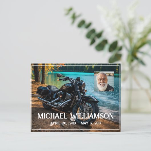 バイクニアザウォーターお祝いオブライフ ポストカード (スタンド正面)