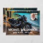 バイクニアザウォーターお祝いオブライフ 招待状 (正面/裏面)