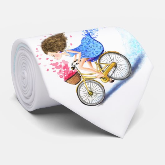 バイクネックタイロマンチックな愛のハート ネクタイ (ロール)