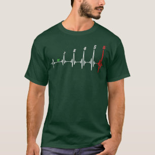 バイクハートビート6スピードギアシフトバイク Tシャツ