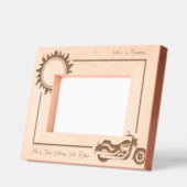 バイクバイクもしくは自転車に乗る人スチールホース6x4L レーザー彫刻フレーム (左)