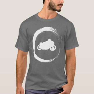 バイクバイクもしくは自転車に乗る人バイク乗り通りフリー Tシャツ