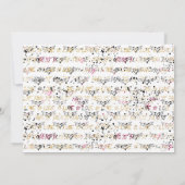 バイクバイクもしくは自転車に乗る人ブライダルシャワー招待 招待状 (裏面)