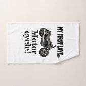 バイクバイクもしくは自転車に乗る人ライダーバイク ハンドタオル (ハンドタオル)