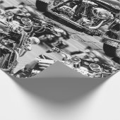 バイクバイクもしくは自転車に乗る人ライドライダーズ詳細 ラッピングペーパー (角)