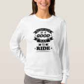 バイクバイクもしくは自転車に乗る人ヴィンテージバイクラシッククおもしろいギフト Tシャツ (正面)