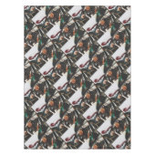 バイクバイクもしくは自転車に乗る人乗り継ぎ テーブルクロス (正面)