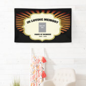 バイクバイクもしくは自転車に乗る人記念写真付き 横断幕 (インサイチュ)