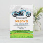 バイクバースデーパーティーの招待 招待状 (スタンド正面)