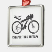バイクパッキング、セラピーより安い メタルオーナメント (左)
